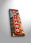 Wallity Cuadro Decorativo en Lienzo Iluminado con LED Multicolor 30 x 90 cm